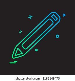 Pencil icon design vector 