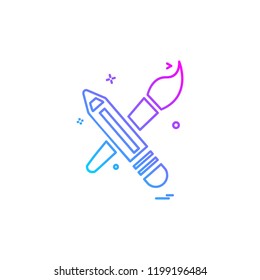 Pencil icon design vector