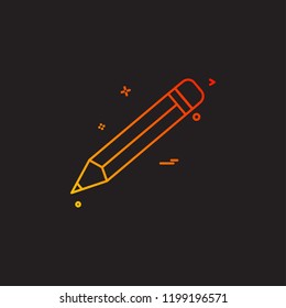 Pencil icon design vector 