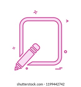 Pencil  icon design vector