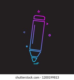 Pencil icon design vector