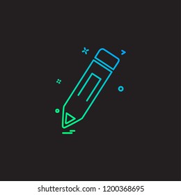 Pencil icon design vector