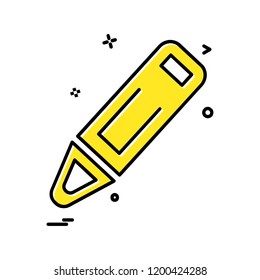 Pencil icon design vector 