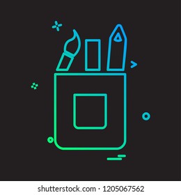 Pencil icon design vector 