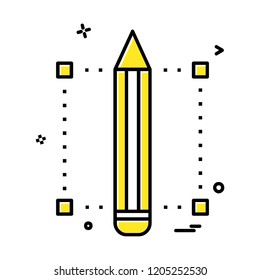 Pencil icon design vector 