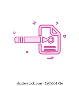 Pencil icon design vector