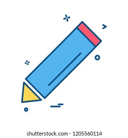 Pencil icon design vector