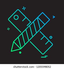 Pencil icon design vector