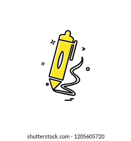 Pencil icon design vector