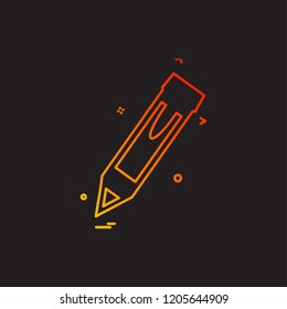 Pencil icon design vector