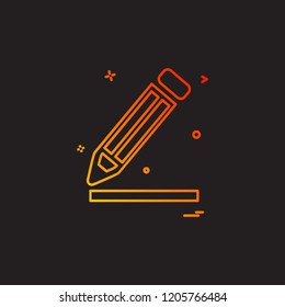 Pencil icon design vector