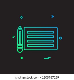 Pencil icon design vector