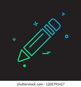 Pencil icon design vector