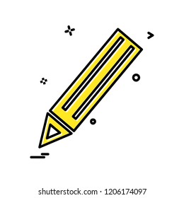 Pencil icon design vector 
