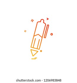 Pencil icon design vector