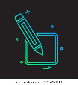 Pencil icon design vector 