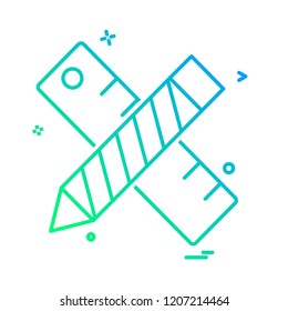 Pencil icon design vector