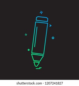 Pencil icon design vector