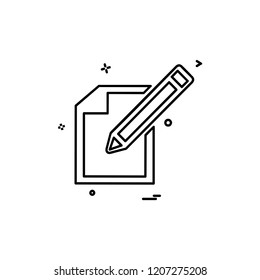 Pencil icon design vector