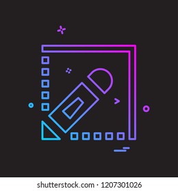 Pencil  icon design vector