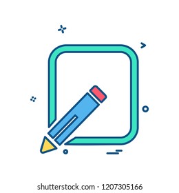 Pencil  icon design vector