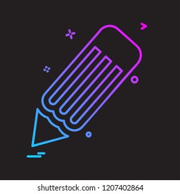 Pencil icon design vector