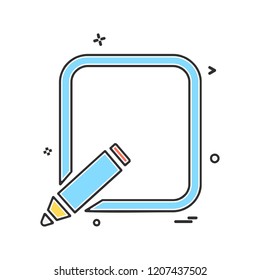 Pencil  icon design vector