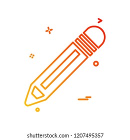 Pencil icon design vector 