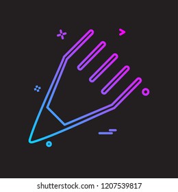 Pencil icon design vector