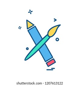 Pencil icon design vector