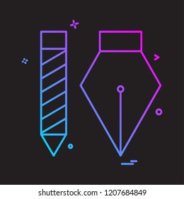 Pencil icon design vector