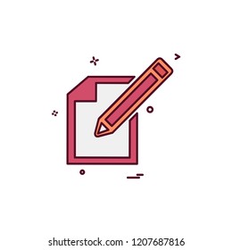 Pencil icon design vector