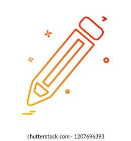 Pencil icon design vector 