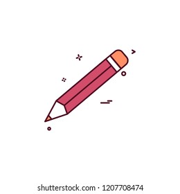 Pencil icon design vector 