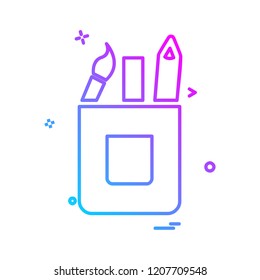 Pencil icon design vector 
