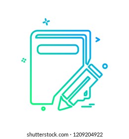 Pencil icon design vector 