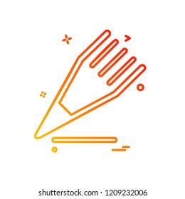 Pencil icon design vector