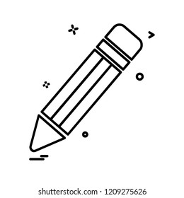 Pencil icon design vector 
