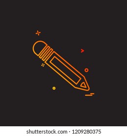Pencil icon design vector
