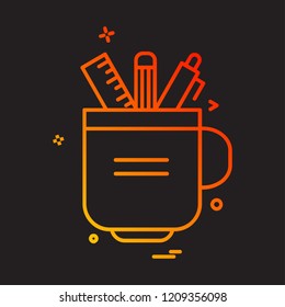 Pencil icon design vector 