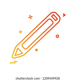 Pencil icon design vector 