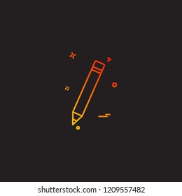 Pencil icon design vector 