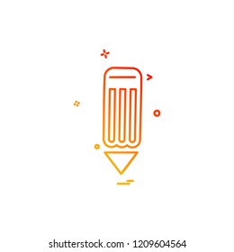 Pencil icon design vector
