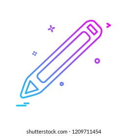 Pencil icon design vector 