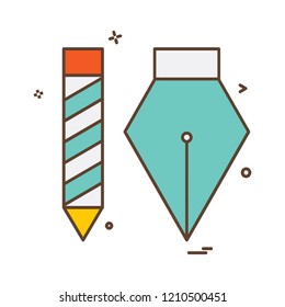 Pencil icon design vector