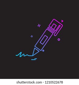 Pencil icon design vector