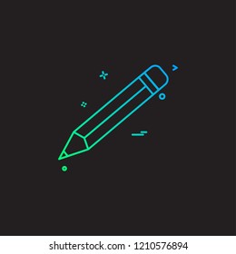 Pencil icon design vector 
