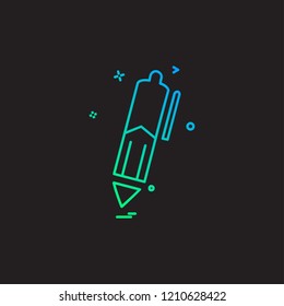 Pencil icon design vector