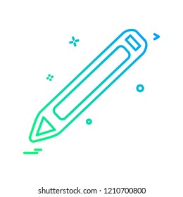 Pencil icon design vector 