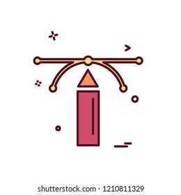 Pencil icon design vector